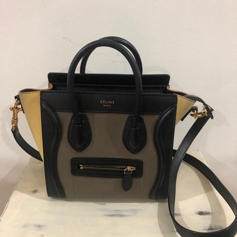 Celine nano luggage bag